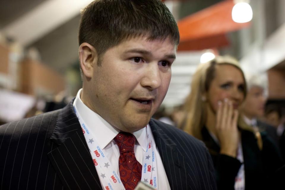 <div class="inline-image__caption"><p>Jesse Benton, spokesman for the Ron Paul campaign, speaking to reporters in the spin room after the CNN Debate on January 1, 2012.</p></div> <div class="inline-image__credit">Robert Daemmrich Photography Inc/Corbis/Getty</div>