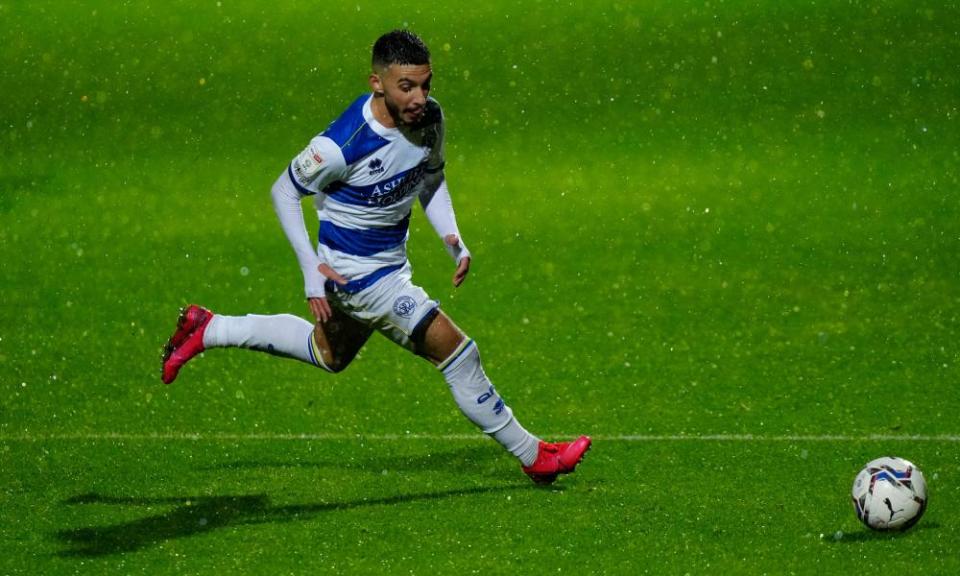 Ilias Chair, a playmaker who would attract a sizeable fee, in action for QPR against Birmingham.