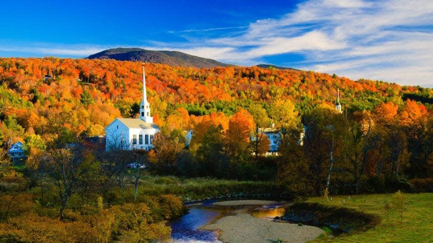 Stowe, Vermont during fall foliage season several years ago.