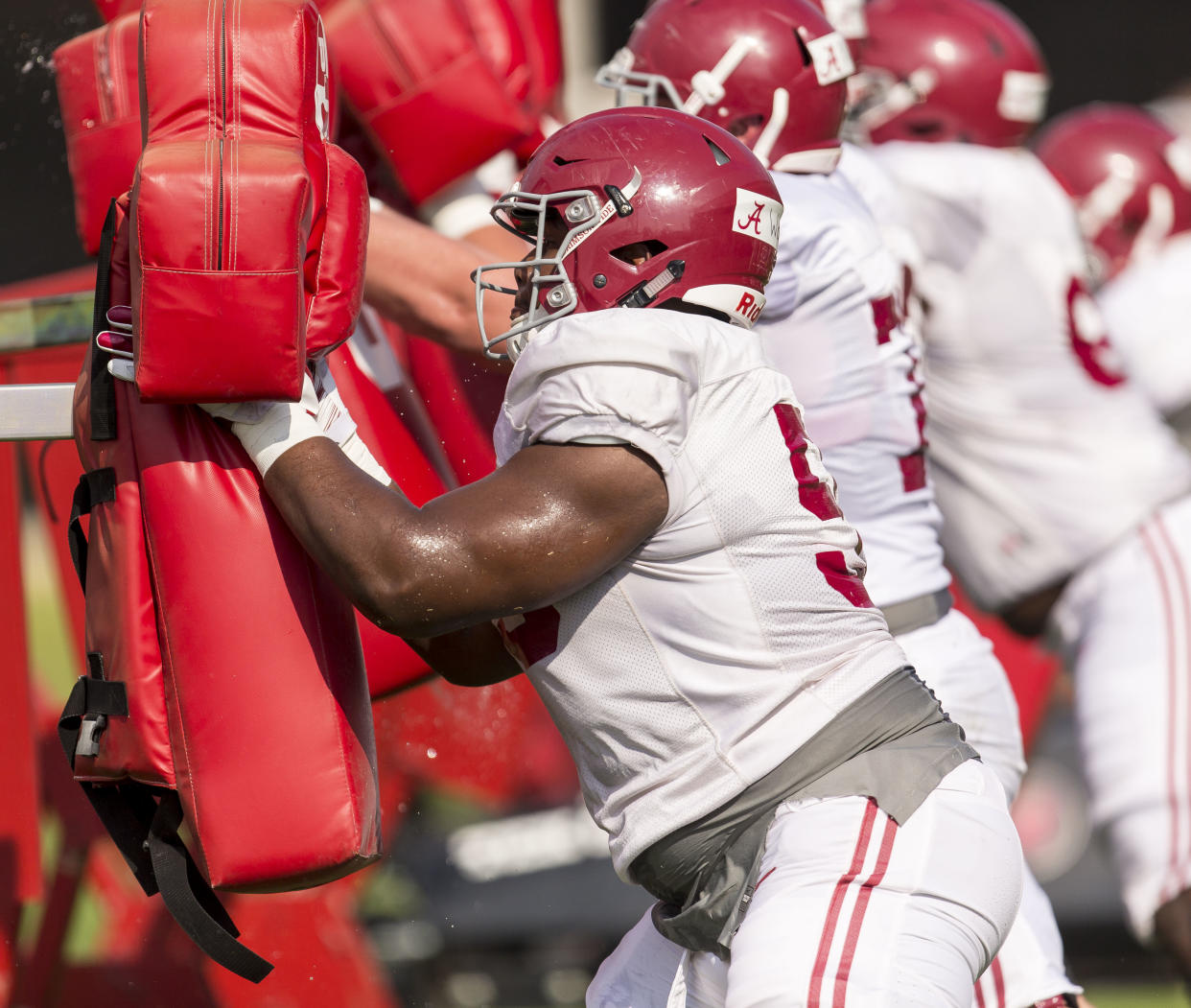 Former Alabama offensive lineman Dallas Warmack will have two years of eligibility to play at Oregon. (Vasha Hunt/AL.com via AP)