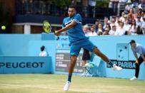 Tennis - ATP 500 - Fever-Tree Championships - The Queen's Club, London, Britain - June 20, 2018 Australia's Nick Kyrgios in action during his semi final match against Croatia's Marin Cilic Action Images via Reuters/Tony O'Brien