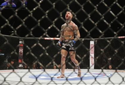 Cody Garbrandt is still undefeated after stopping Thomas Almeida. (AP Photo)