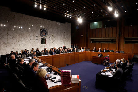 The Senate Finance Committee is seen during a markup on the "Tax Cuts and Jobs Act" on Capitol Hill in Washington, U.S., November 15, 2017. REUTERS/Aaron P. Bernstein