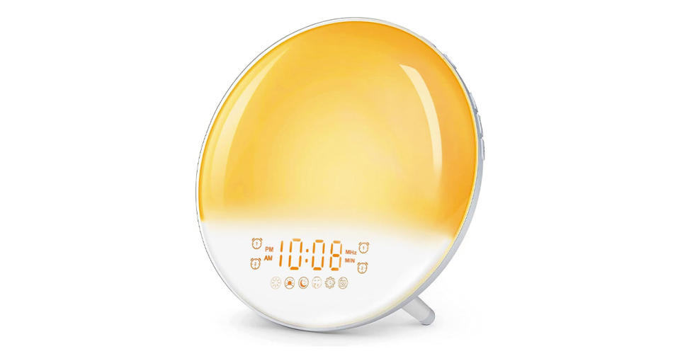 Reloj despertador con efecto luz de amanecer