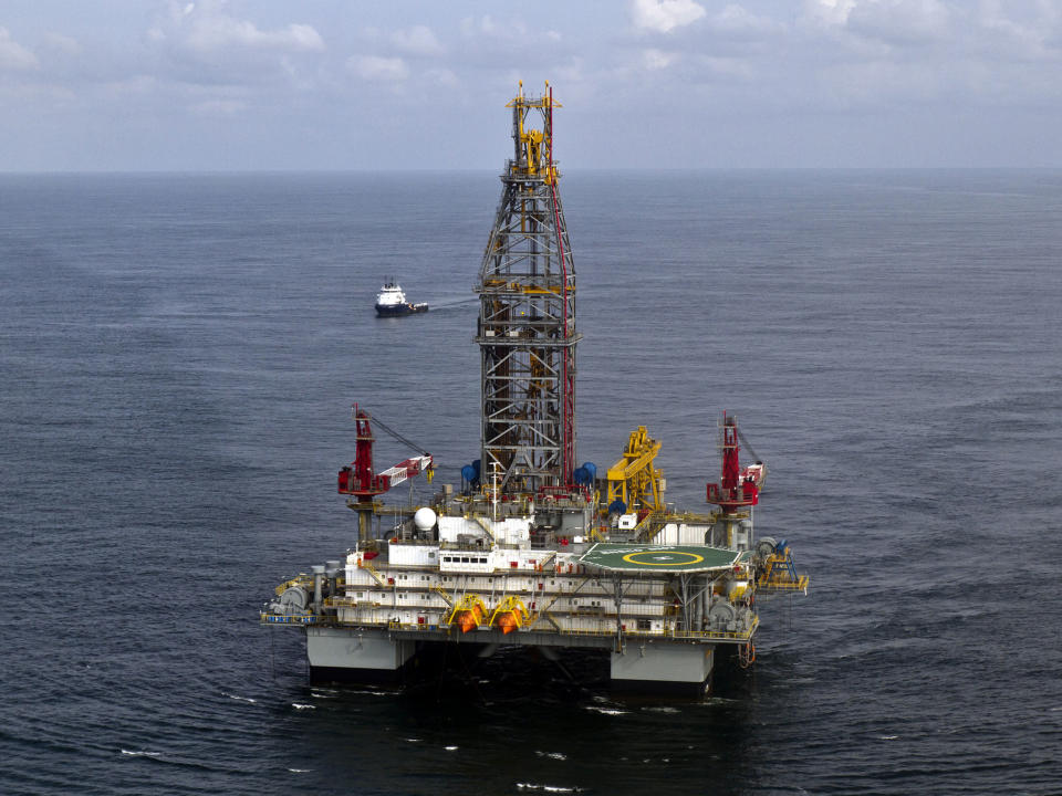 A Tullow Oil company offshore oil platform off the coasts of the French overseas department of Guiana: AFP/Getty Images