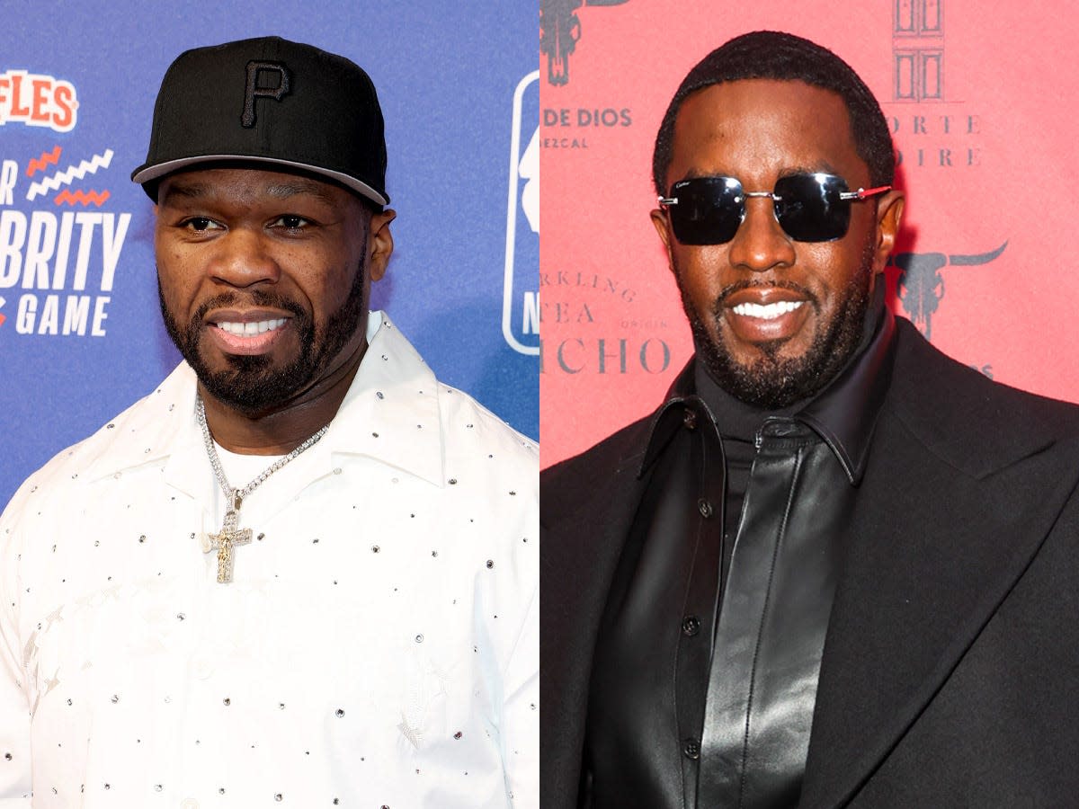 50 Cent at the 2024 NBA All-Star Celebrity Game and Sean "Diddy" Combs at his birthday party and album launch at LAVO.