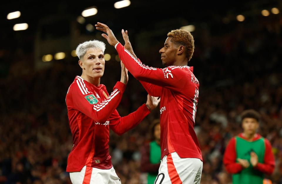 Alejandro Garnacho and Marcus Rashford could both be in the starting eleven (Action Images via Reuters)