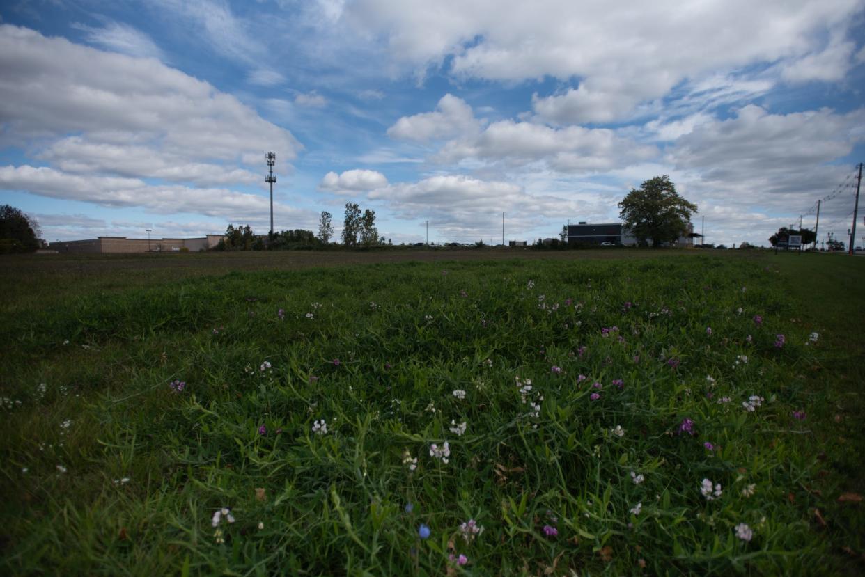 The future home of Cooper's Hawk Winery & Restaurants on Lake Lansing Road in Lansing Township, pictured Monday, Oct. 9, 2023.