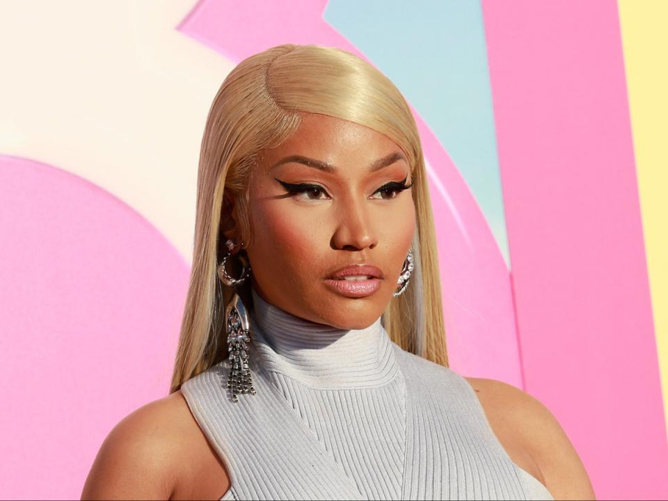 Nicki Minaj appeared to make a dig at Megan Thee Stallion in her song ‘Seeing Green’ (AFP via Getty Images)