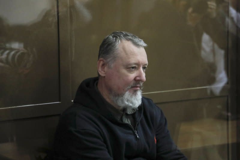 In a separate case, Igor Girkin was sentenced to four years in prison for criticizing Russian President Vladimir Putin. Photo by Maxim Shipenkov/EPA-EFE