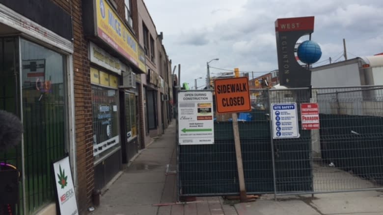 Business down about 50% due to Eglinton LRT construction, area merchants say