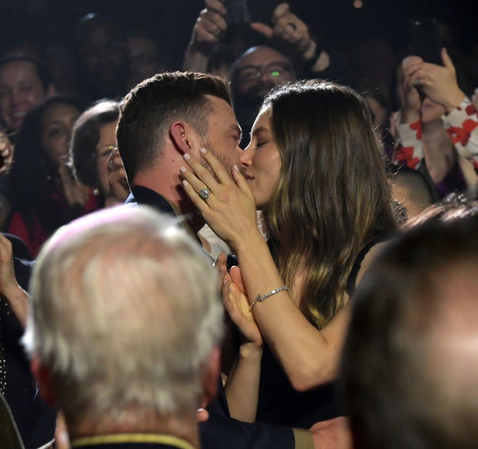 Justin Timberlake and Jessica Biel at Berklee