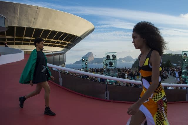 Louis Vuitton resort 2017 shown at the Niteroi Contemporary Art Museum in  Rio de Janeiro.