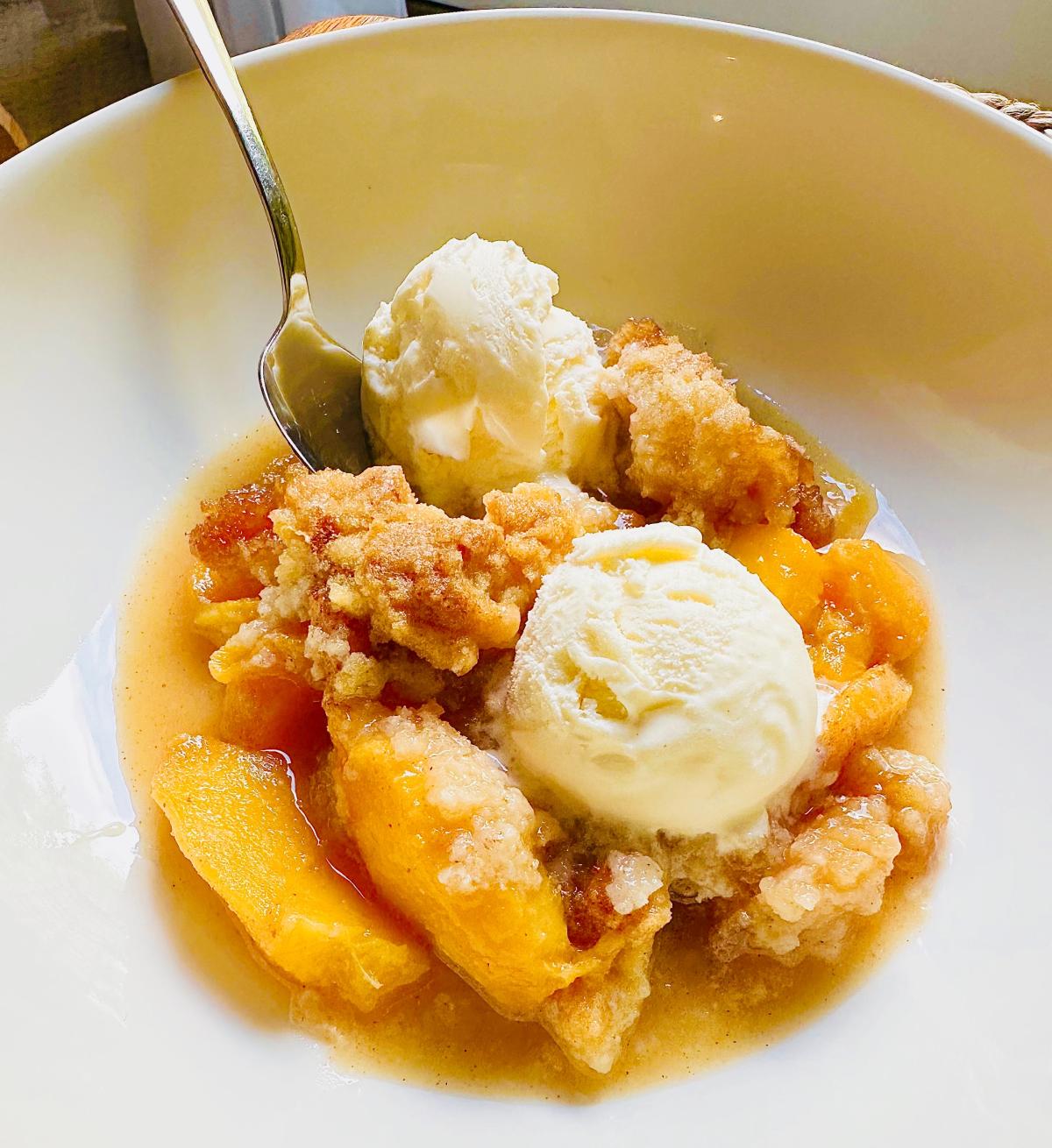 Complement your late-summer meals with this peachy-keen dessert