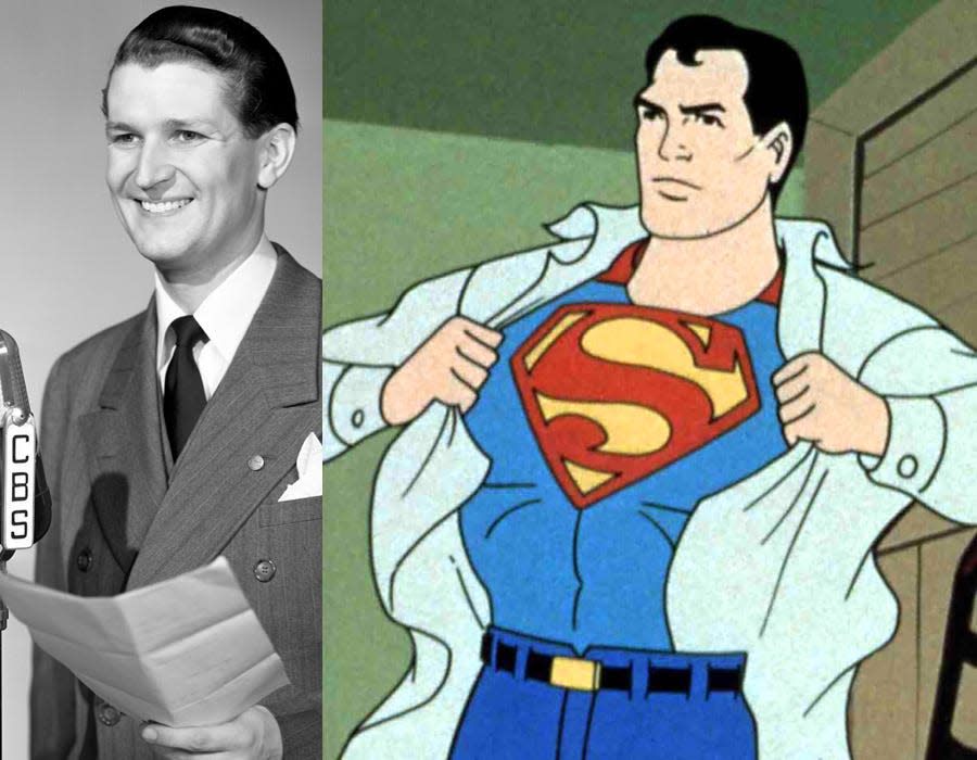 Bud Collyer voiced Clark Kent and Superman in “The New Adventures of Superman.”