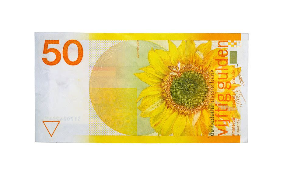 Países Bajos, billete de 50 florines neerlandeses