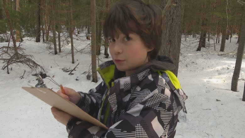 Snowshoes break the trail to ecology lesson for kids