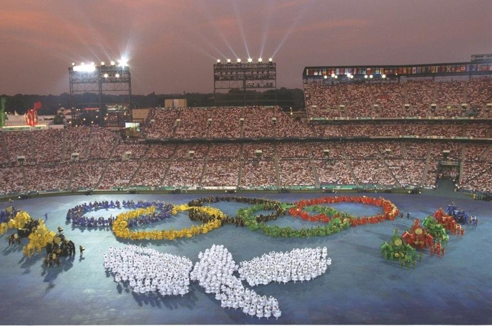 Photo from the opening ceremony of the Olympics
