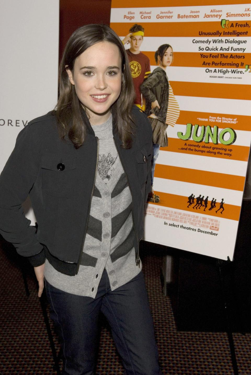 Elliot Page en el estreno de "Juno"