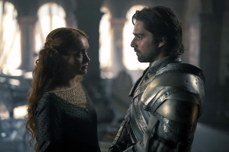 Olivia Cooke y Fabien Frankel, una de las parejas centrales de La Casa del Dragón