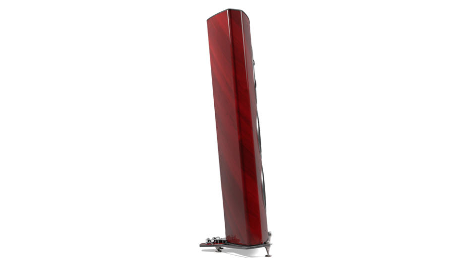 Sonus Faber's Stradivari Second Generation loudspeaker in Gloss Red.