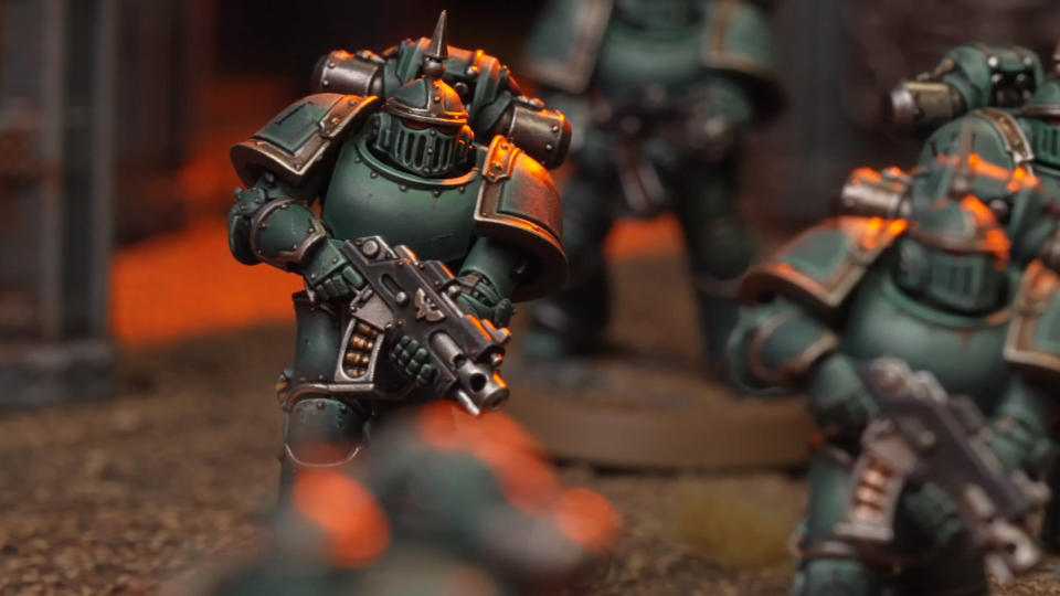 MKIII Space Marines stride into battle in The Horus Heresy game