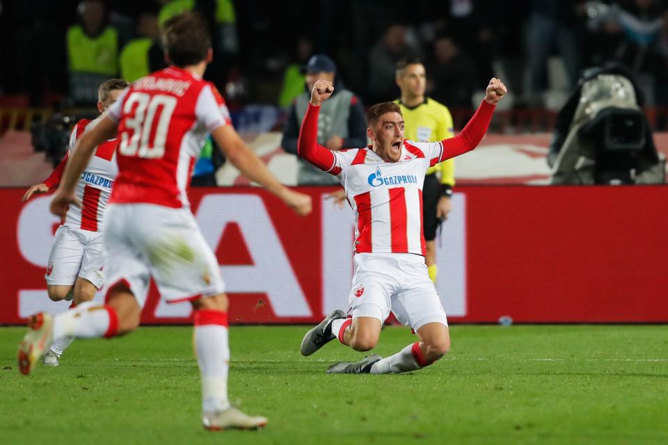 Pavkov gave Belgrade the lead with a thumping header