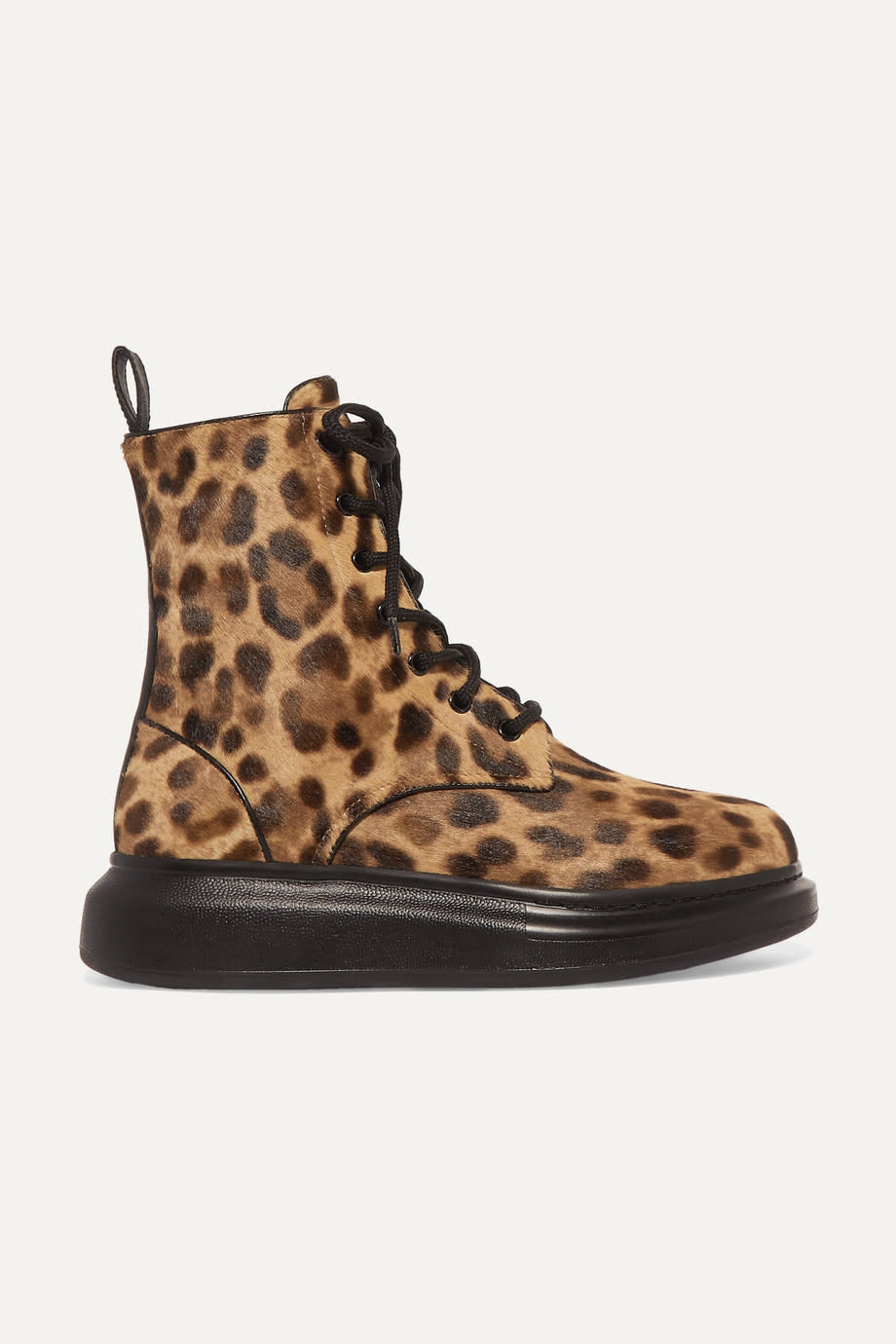 Leopard-Print Ankle Boots