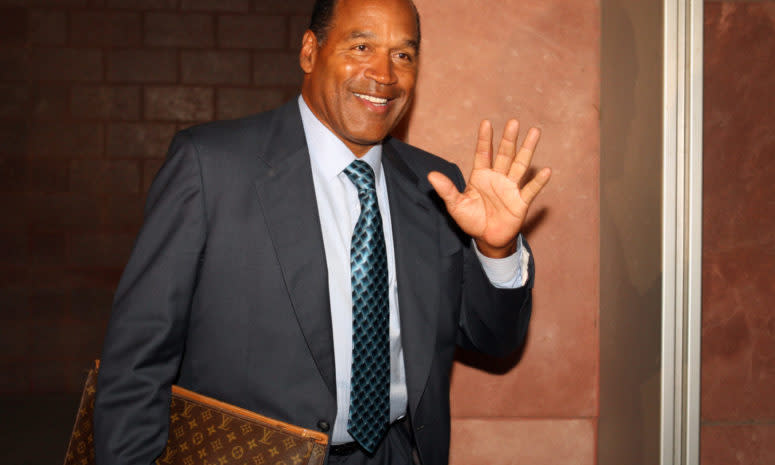 O.J. Simpson waving.