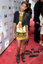 BEST: Why go for a simple leopard print when you can wear a dress with an actual leopard on it? Willow Smith is only 11 but she knows how to dress to impress.