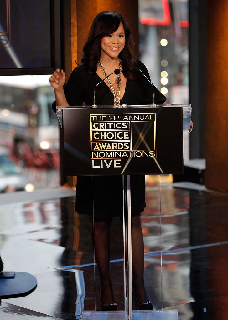 CRITICS CHOICE NOMINATIONS Rosie Perez announcing