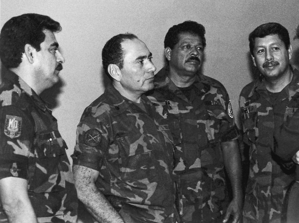 El Salvador's military <a href="http://www.pbs.org/itvs/enemiesofwar/elsalvador2.html">committed atrocities throughout the 1980s with U.S. funding</a>. 