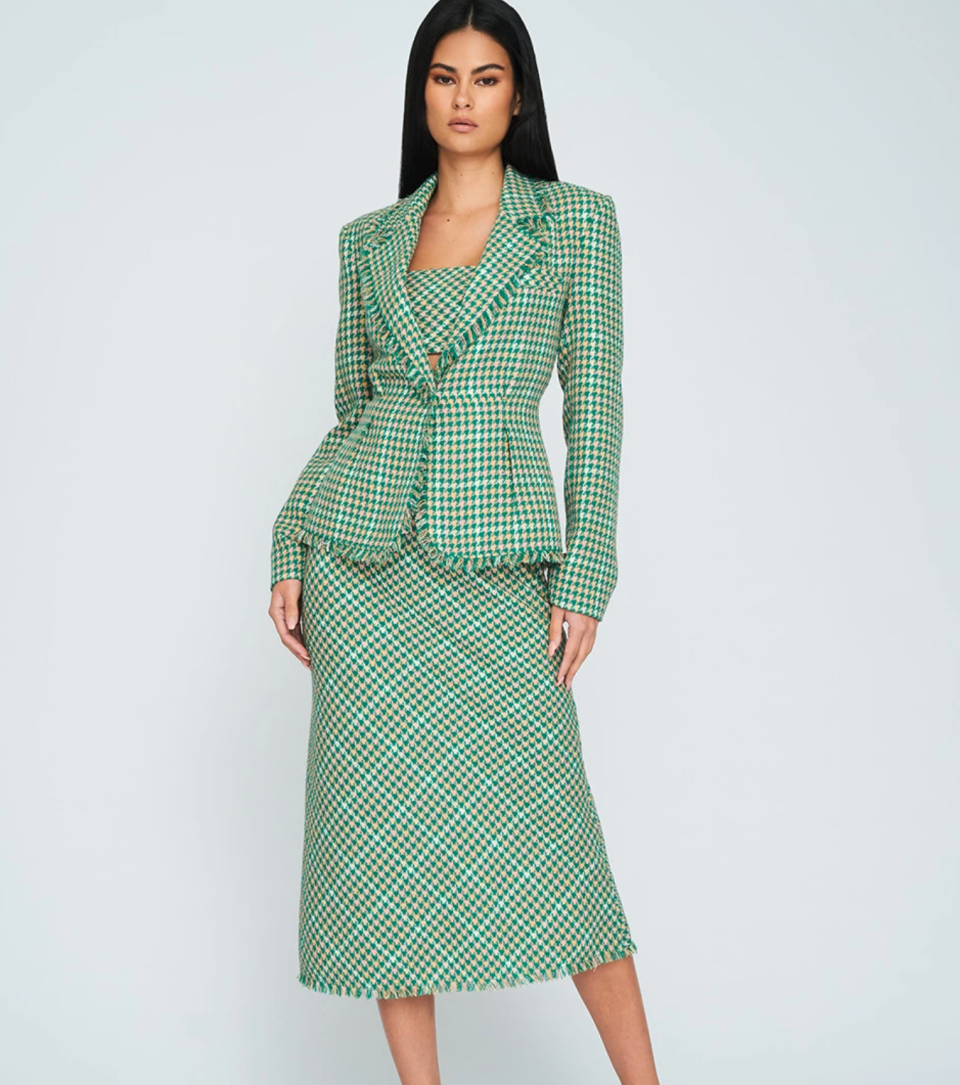 By Johnny Elle Tweed jacket and skirt 