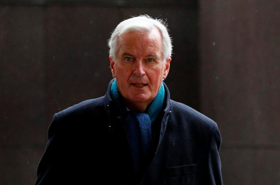 EU's chief Brexit negotiator Michel Barnier arrives at the EU Commission headquarters in Brussels this week (REUTERS)