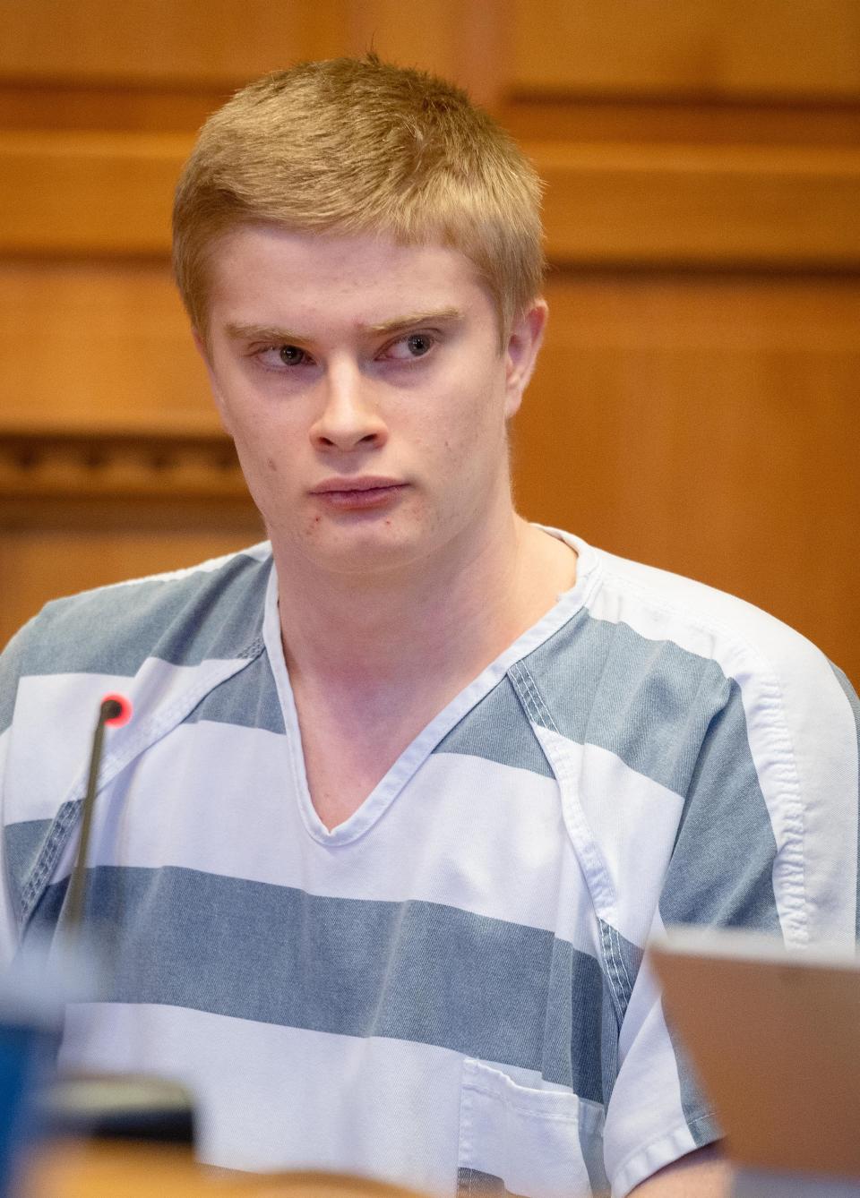 Jeremy Goodale pleads guilty in the 2021 murder of Fairfield Spanish teacher Nohema Graber at the Jefferson County Courthouse in Fairfield, Tuesday, April 18, 2023. 