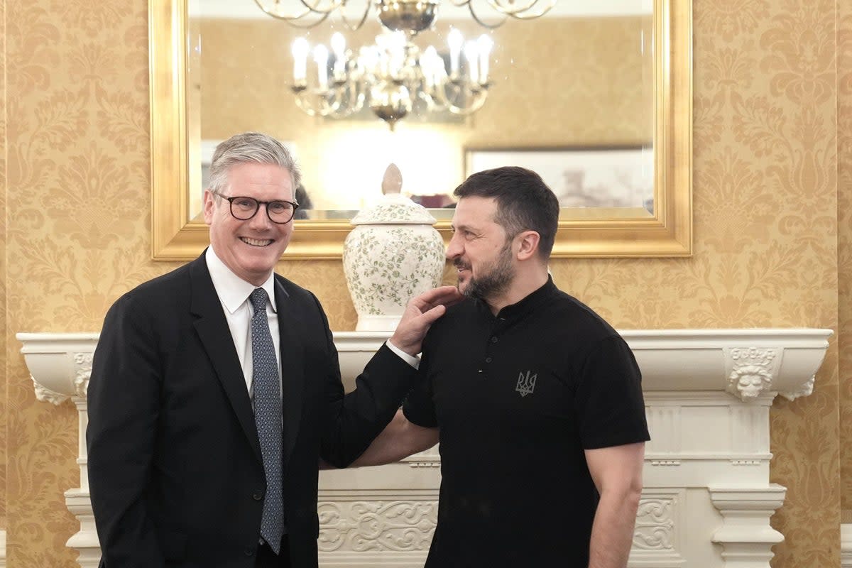 Prime Minister Sir Keir Starmer meeting President of Ukraine Volodymyr Zelensky in Washington (PA Wire)