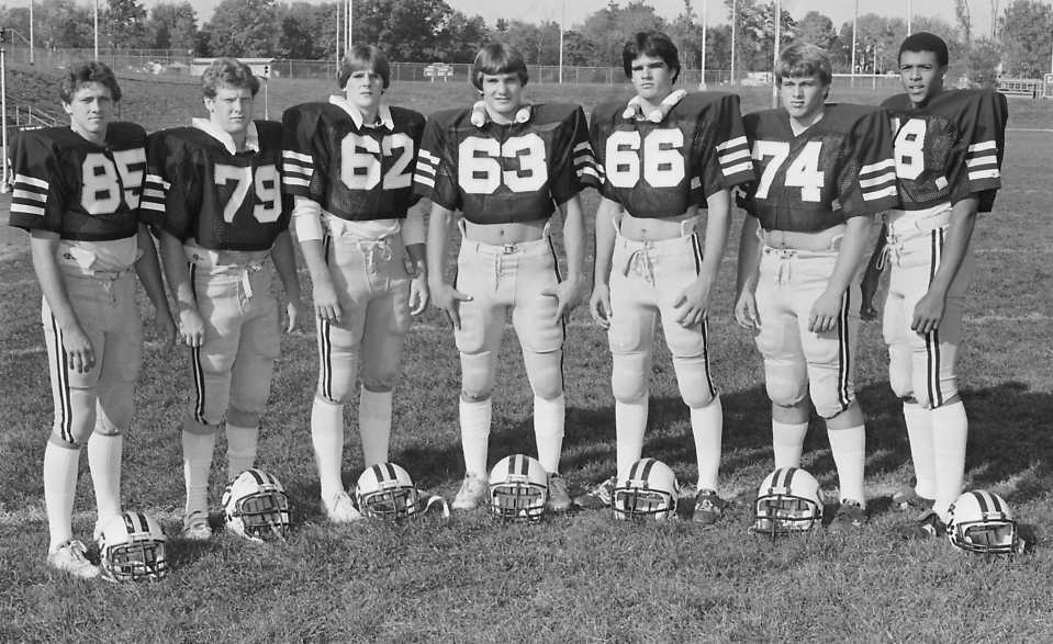Pat Lockyear (63) was among Castle's standouts from its 1982 Class 3A state championship team.