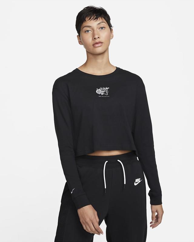 Nike + Naomi Osaka Cropped Dri-fit Leggings In Black,black,white