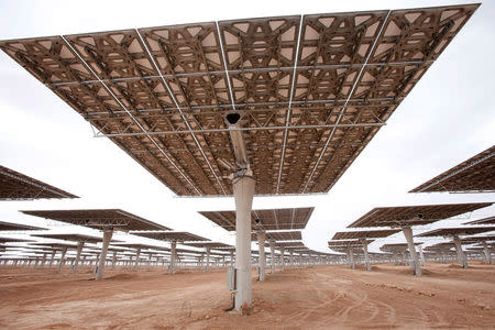 A thermosolar power plant is pictured at Noor III near the city of Ouarzazate, Morocco, November 4, 2016. REUTERS/Youssef Boudlal