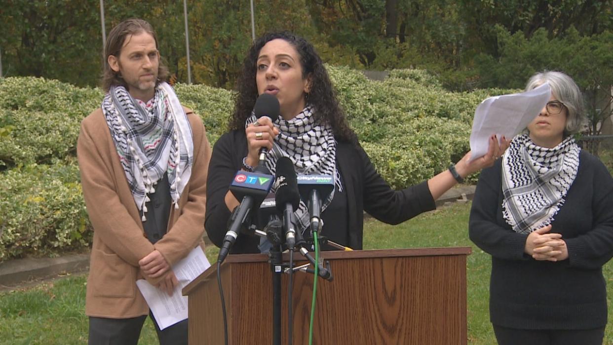 Some parents want to see the addition of anti-Palestinian racism to the board's equity policy and an assurance that students or staff won't be punished for supporting Palestinian human rights.  (Martin Trainor/CBC - image credit)