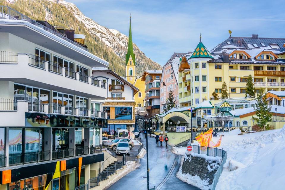 Cute Austrian ski resort town of Ischgl