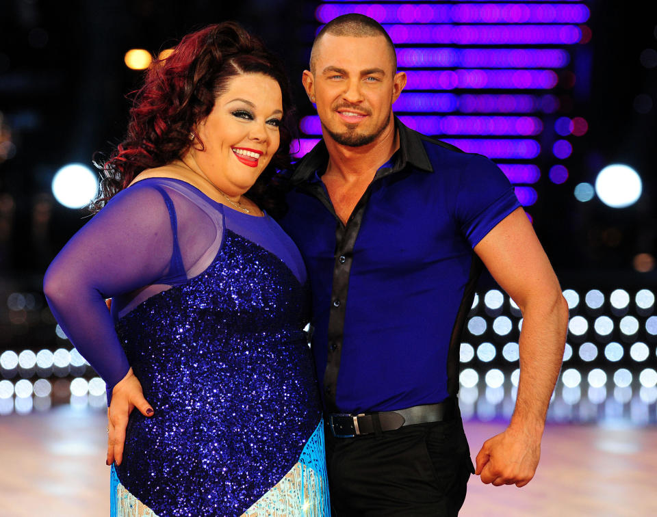 Lisa Riley and Robin Windsor during a photocall for Strictly Come Dancing-Live Tour at the NIA, Birmingham. Strictly Come Dancing Live Tour comes to Birmingham on Friday, January 18th for the first night of the 2013 UK tour.