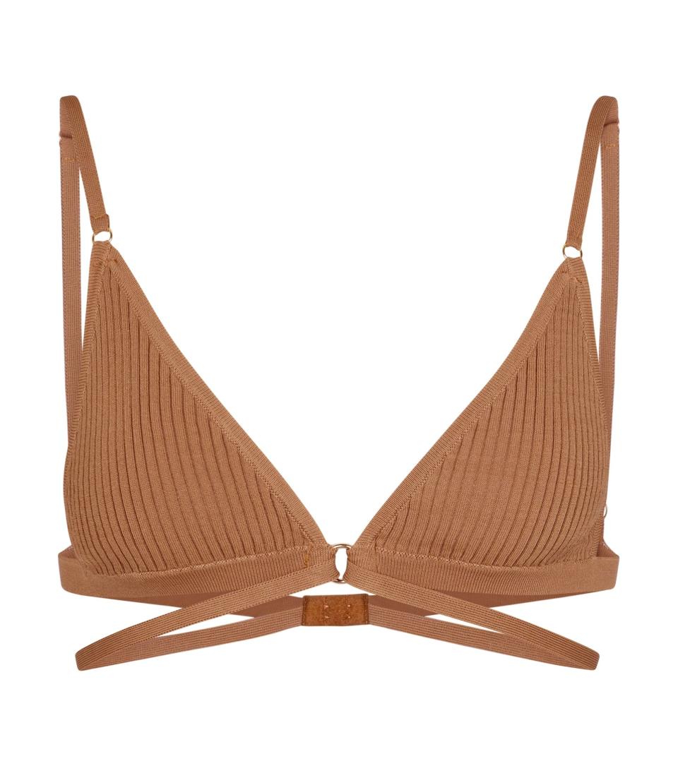 10) Ribbed-knit bralette