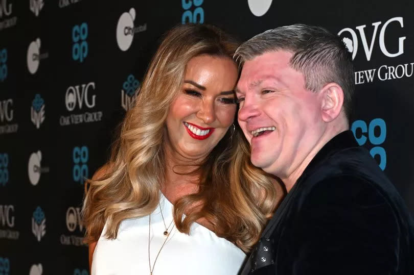 Ricky and Claire at the Co-op Live launch event last month -Credit:Getty Images for Co-op Live