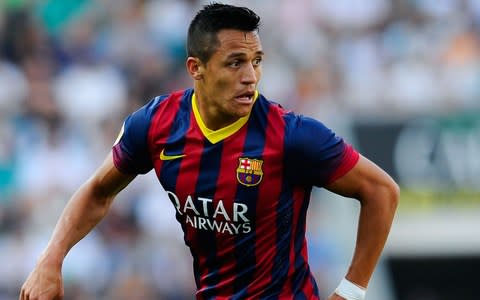 Sanchez at Barcelona - The tax fraud charge stemmed from Sanchez's time at Barcelona  - Credit: Getty Images