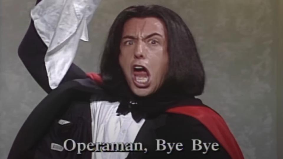 Adam Sandler as Opera Man on Weekend Update.