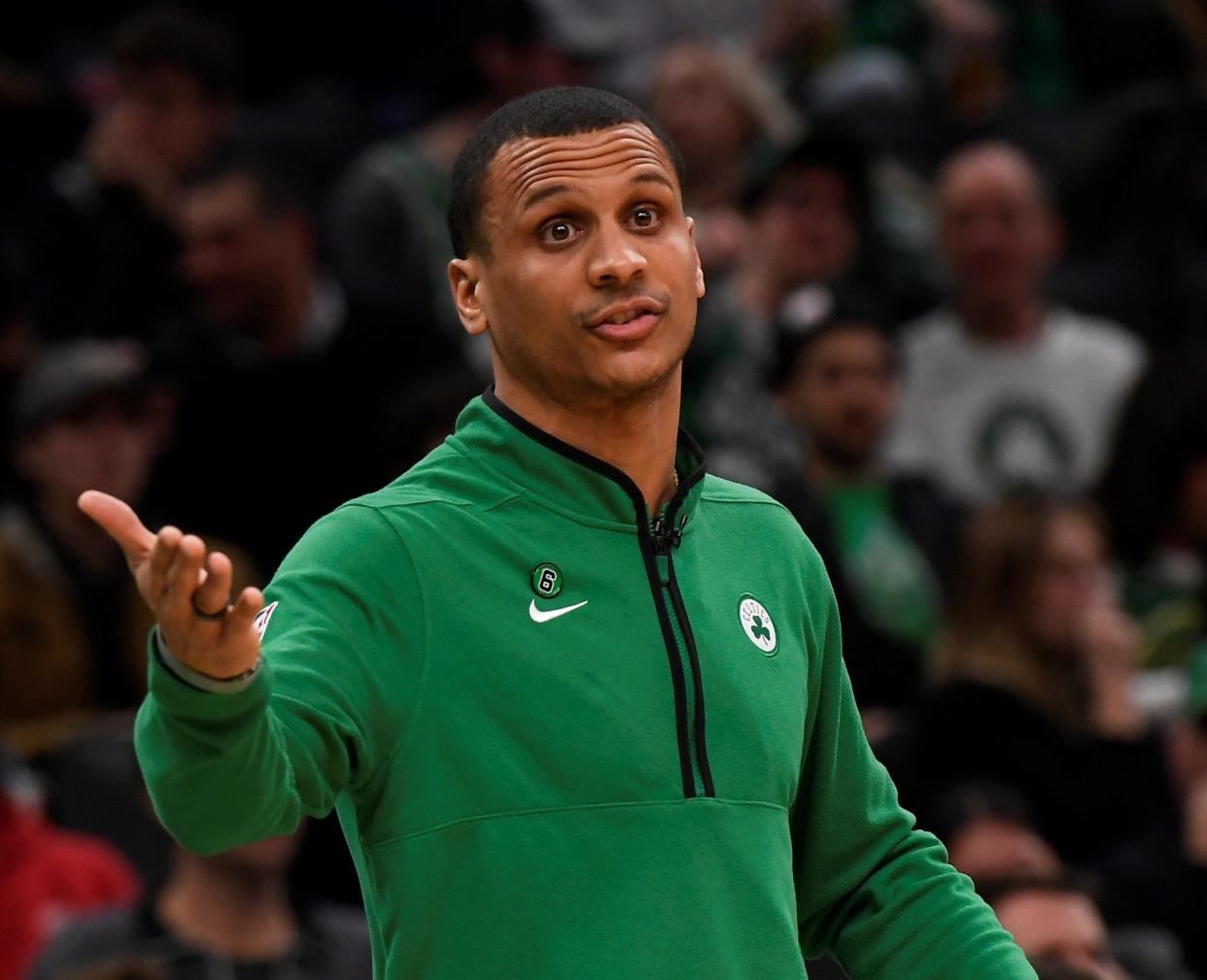 Boston Celtics head coach Joe Mazzulla during the second half against the New York Knicks at TD Garden on Jan. 26. Mazzulla will coach the NBA All-Stars in the Feb. 19 game.