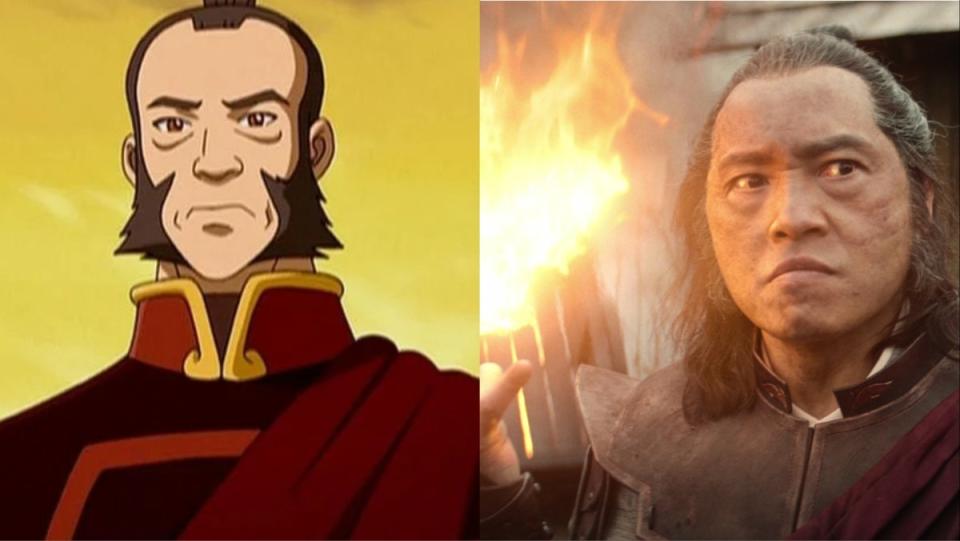 Avatar the Last Airbender villainous Zhao