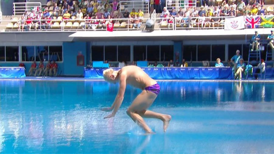 <p>You don't hear this everyday: an Olympic diver who belly flops during competition. Russian diver Ilya Zakharov was the defending Olympic champion in the 3-meter springboard, until his belly flop in the semifinal round sent him packing. Some things we just can't understand. (NBC) </p>
