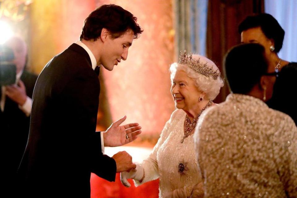 Justin Trudeau and Queen Elizabeth